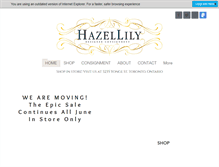 Tablet Screenshot of hazellily.com